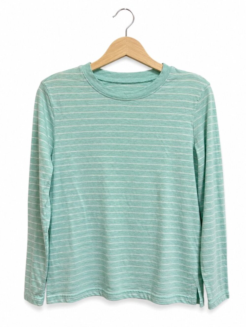 Jumping Beans Boys Essential Tee Aqua White Striped Long Sleeve Shirt 7